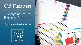 9 Ways To Reuse Expired Planners  Beyond the Basics  Planner Ideas [upl. by Audres]