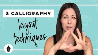 How To Layout Your Calligraphy Quotes  3 Easy Techniques For Beginners [upl. by Bergh346]