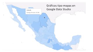 Uso de gráficos tipo mapas en Google Data Studio [upl. by Ihsakat985]