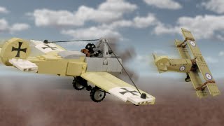 Lego WW1 Plane Battle  Dogfight stopmotion [upl. by Joellen]