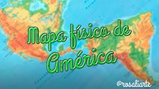 Mapa físico de América  1º ESO [upl. by Ahsiekim]