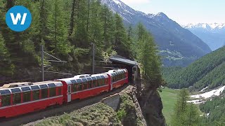 Worlds Most Beautiful Railway  The Bernina Express [upl. by Schulein]