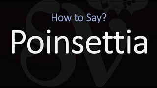 How to Pronounce Poinsettia CORRECTLY [upl. by Marv710]