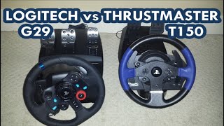 Logitech G29G923 vs Thrustmaster T150 [upl. by Lolita]