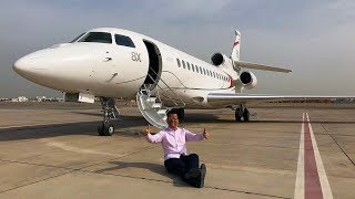 Flying Dassault Falcon 8X Private Jet to Paris [upl. by Sabra]