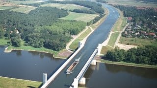 The most extraordinary bridge  Magdeburg Water Bridge [upl. by Alburg]