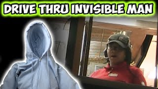 DRIVE THRU INVISIBLE MAN PRANK [upl. by Tucky502]