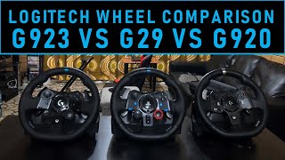 Logitech G923  Comparing with the G29 and G920 [upl. by Nanaj834]