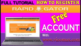 How to Create  Register Rapidgatornet Free Account [upl. by Pinette323]