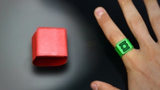 How to make a Paper Ring  Instructions in English BR [upl. by Mcdermott]