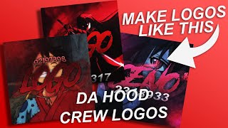 Da Hood Roblox  How to make CREW LOGOS [upl. by Heinrik727]