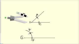 how to copy an angle  geometry constructions [upl. by Sudhir18]