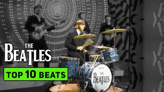 Top 10 BEATLES Drum Beats Everyone Should Know [upl. by Artimid227]