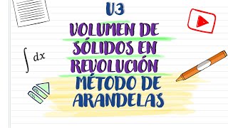 U3 Sólidos de Revolución  Método de arandelas [upl. by Nylirem912]