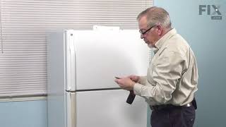 Whirlpool Refrigerator Repair  How to Replace the Door Handle [upl. by Dnalor923]