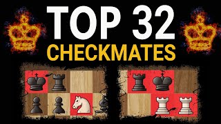 Top 32 Checkmates You Must Know  Basic Mating Patterns Chess Tactics Moves amp Ideas to Win [upl. by Areem972]