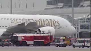 First landing of Emirates A380 in Munich  Munich  Emirates Airline [upl. by Buine]