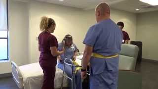 Physical Therapy Transfer Training  How To Transfer From Wheelchair To Bed [upl. by Goode]