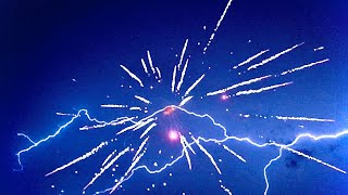 Lighting Fireworks During a Thunder Storm [upl. by Schlessel]