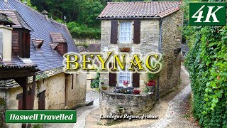 BeynacetCazenac Old Stone Hill Town on Dordogne River  Bucket List France 4K [upl. by Darill]