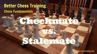 Checkmate vs Stalemate Chess Fundamentals [upl. by Giulietta]