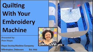 Easy Quilting with Your Embroidery Machine [upl. by Adnac633]