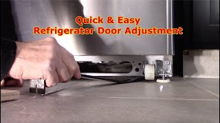 How To Adjust A Refrigerator Door To Close Properly [upl. by Polito]