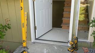 Jeld Wen Front Door Installation  Really crappy products and craftsmanship PART 1 [upl. by Anairotciv274]