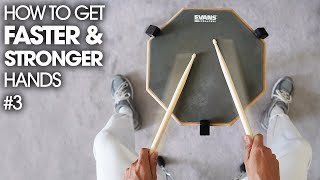 THE SECRET TO FASTER HANDS  Beginner Drum Lesson 3 [upl. by Tecla862]