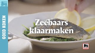 Zeebaars klaarmaken [upl. by Marilin]