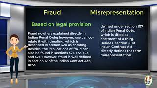 What is Difference Between Fraud amp Misrepresentation [upl. by Estel]