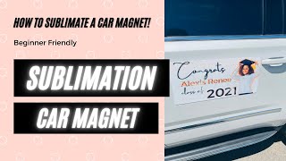 SUBLIMATION CAR MAGNET How to Sublimate a car magnet [upl. by Carlota601]