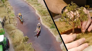 Realistic Scenery Volume 3  Modelling A River  Model Railroad [upl. by Kuska]