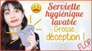 😒 SERVIETTE HYGIÉNIQUE LAVABLE le gros flop [upl. by Malinin]