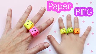 Paper rings for kids and adults  Easy origami [upl. by Enelyam822]