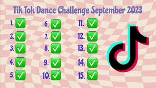 TIK TOK DANCE CHALLENGE SEPTEMBER 2023 [upl. by Ynaffik]