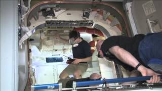 Dragon Hatch Opened to ISS [upl. by Ahtnahc]