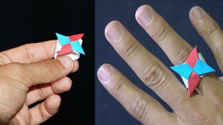 Origami Ninja Star Ring Fun amp Easy  Robs World [upl. by Llerol]