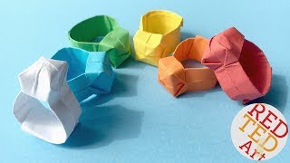 Origami Ring DIY Easy Paper Ring [upl. by Rochkind484]