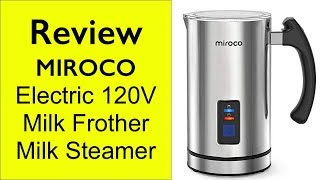 Review Miroco Milk Frother  How to make froth milk at home [upl. by Leaj]