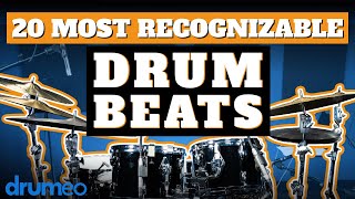 The 20 Most Recognizable Drum Beats [upl. by Gurney]