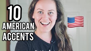 10 American Accents Imitation Examples [upl. by Civ]