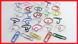 AZ Paperclip Letter Rings Tutorial [upl. by Deny]