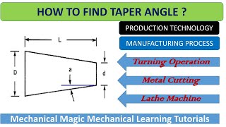 TAPER ANGLE  HOW TO FIND TAPER ANGLE  GATE  METAL CUTTING [upl. by Eahsan]