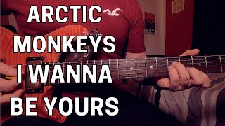 Arctic Monkeys  I Wanna Be Yours Guitar Tutorial  SOLO [upl. by Cartwell395]