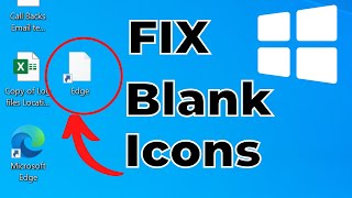 How to Fix Blank White Desktop Shortcut Icons in Windows 10 [upl. by Robaina]