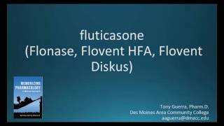 How to pronounce fluticasone Flonase Flovent Memorizing Pharmacology Flashcard [upl. by Nethsa]