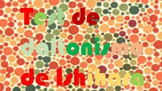 Test de daltonismo de Ishihara [upl. by Urbanna480]