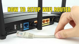 HOW TO SETUP WIFI ROUTER [upl. by Hildegarde947]