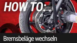 HOW TO Bremsbeläge wechseln am Motorrad [upl. by Mast410]